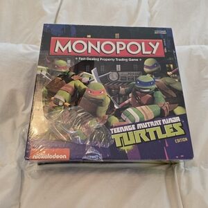 New Sealed Nickelodeon Teenage Mutant Ninja Turtles Monopoly Game Hasbro